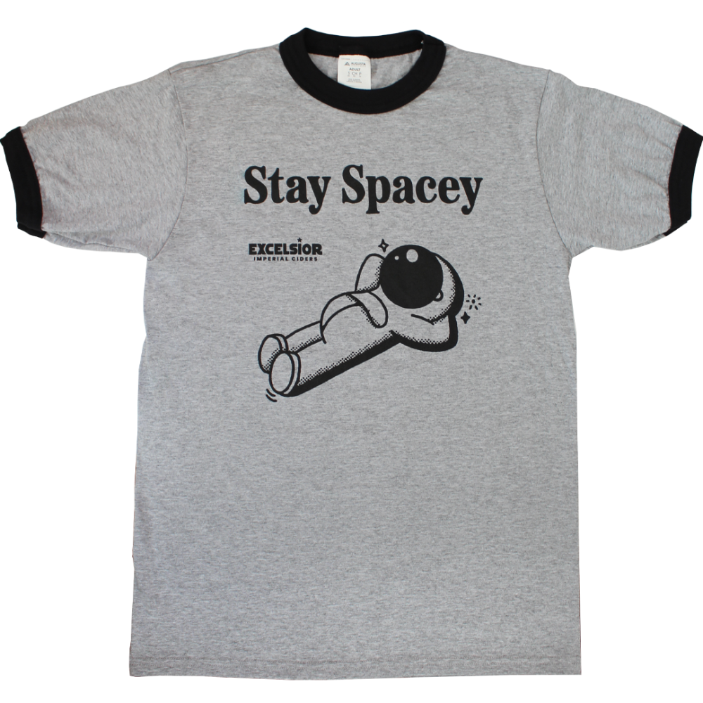 Stay Spacey Ringer Tee