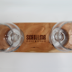 SCHILLING WOODEN FLIGHT BOARD - GLASSWARE INCLUDED