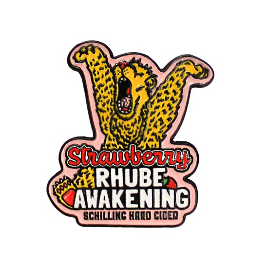 STRAWBERRY RHUBE AWAKENING ENAMEL PIN