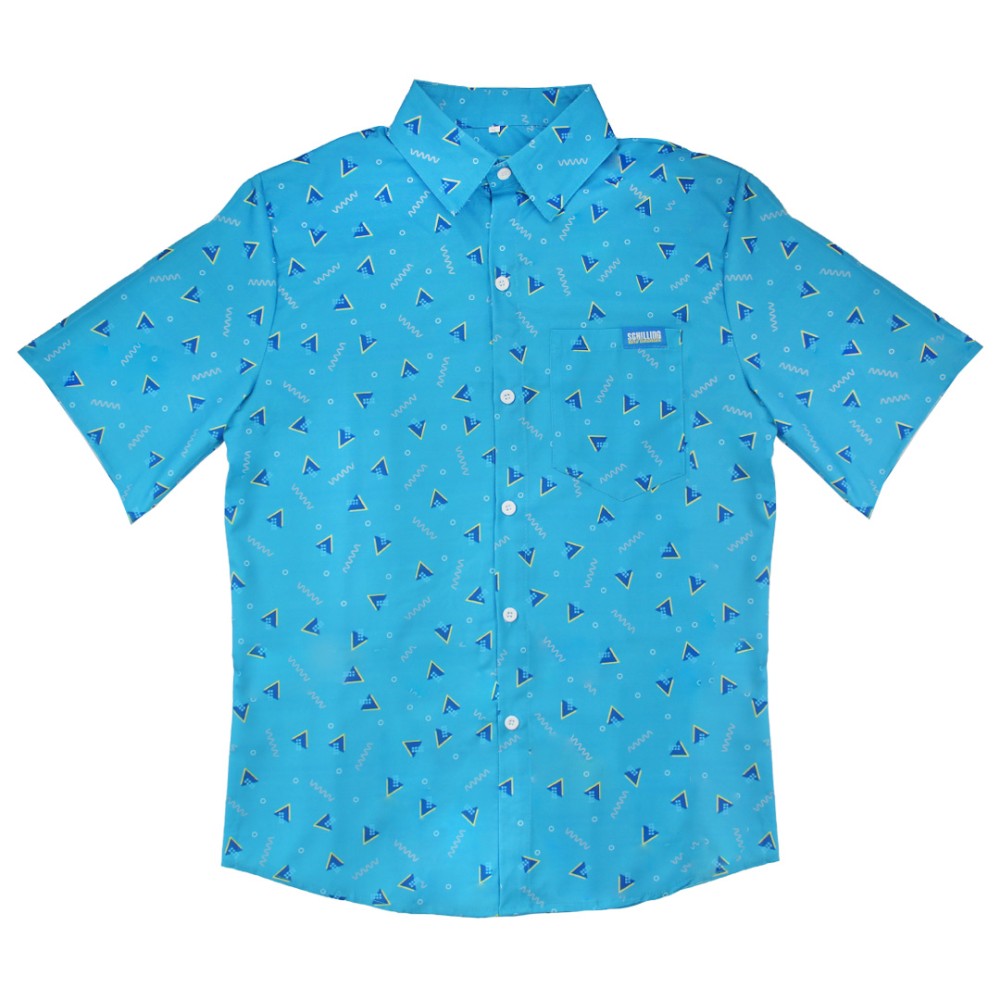 SCHILLING HARD LEMONADE BLUE BUTTON UP